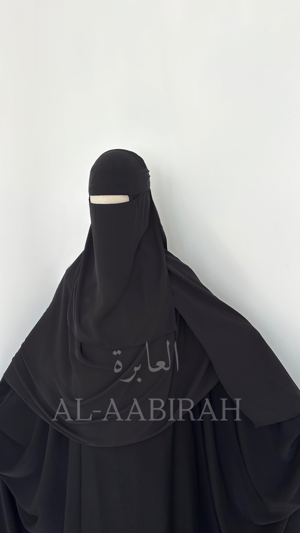 Niqab Set- Black (without nose string)