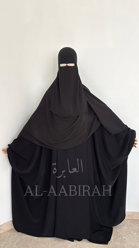 Niqab Set- Black (nose string)