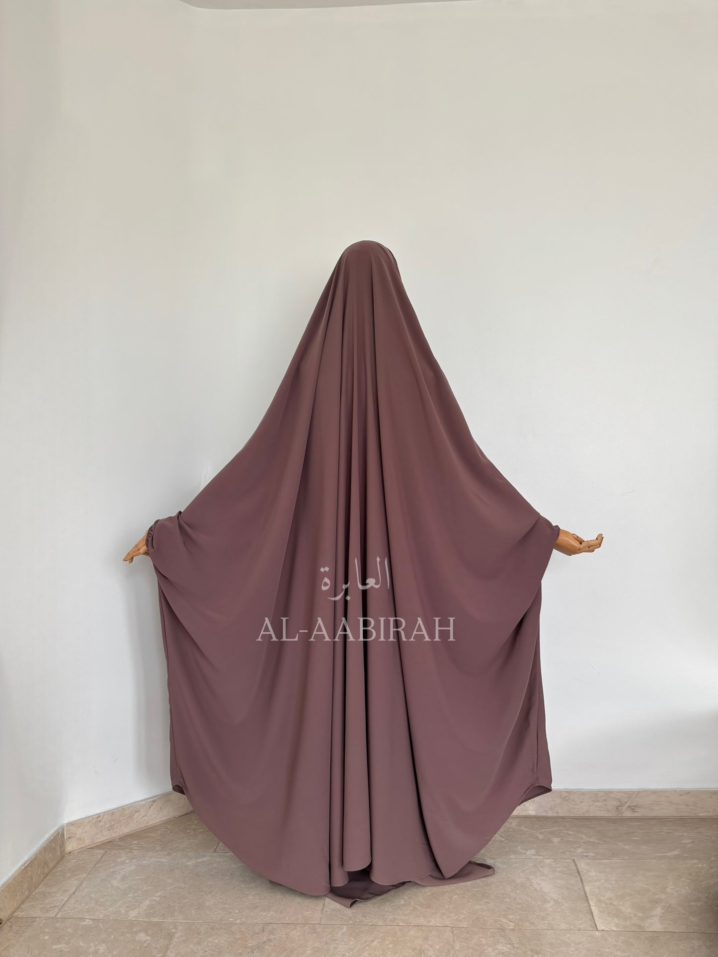 2pc Butterfly Jilbab Set- Mauve
