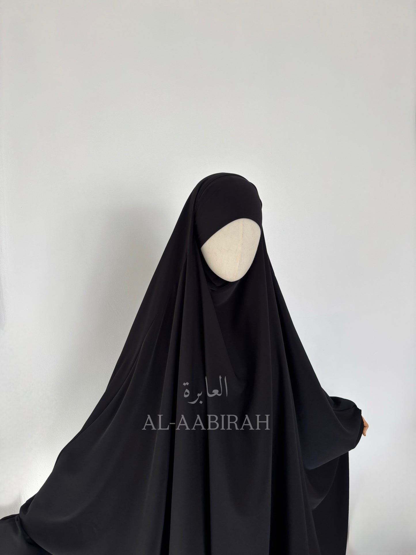 2pc Butterfly Jilbab Set- Black