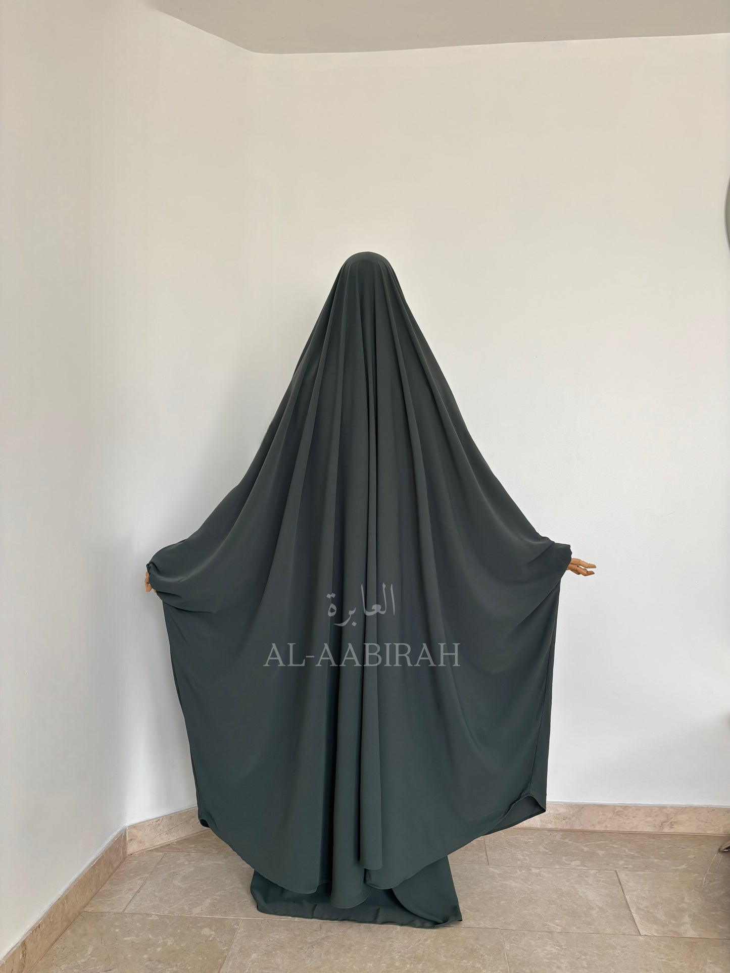 2pc Butterfly Jilbab Set- Dark Teal